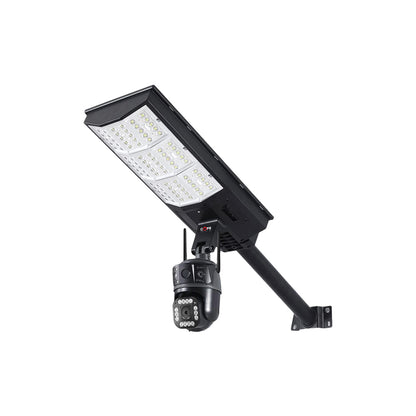 COFE 4G 2-in-1 Solar Street Light Camera Outdoor, Dual Lens PTZ Wireless Security Cam, Two-Way Audio, Motion Detection, Night Vision, IP66 Waterproof, Home Surveillance System